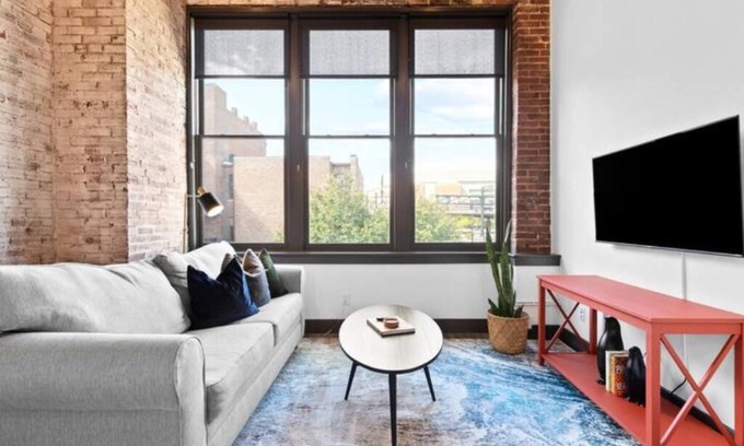 Downtown St. Louis Apartment | Sunny Riverfront Loft - Walk to Arch, Conventions, Casino & Stadium