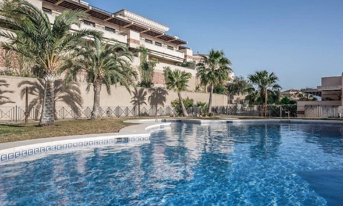 Velez-Malaga House | Sunny spacious apartment with sea views, residential with pool and beach
