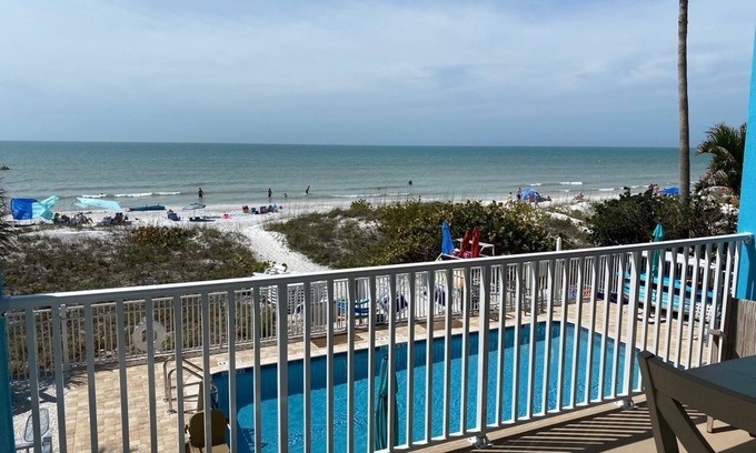 Indian Rocks Beach Condo | Sunset from your Balcony! NEW BUILDING, Beachfront, 2/2, Heat Pool, UNIT 202