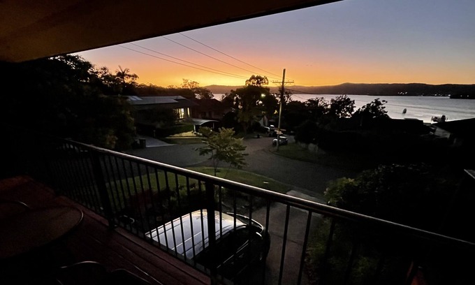 Mount Pleasant House | Sunset getaway with panoramic water & mountain view