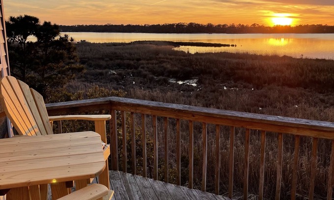 Colington Condo | Sunset Seaker! (Soundfront Condo w/Pool)