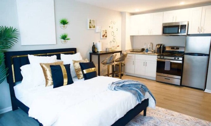 Takoma Apartment | Super Large Studio with Free Parking -Walk to Metro