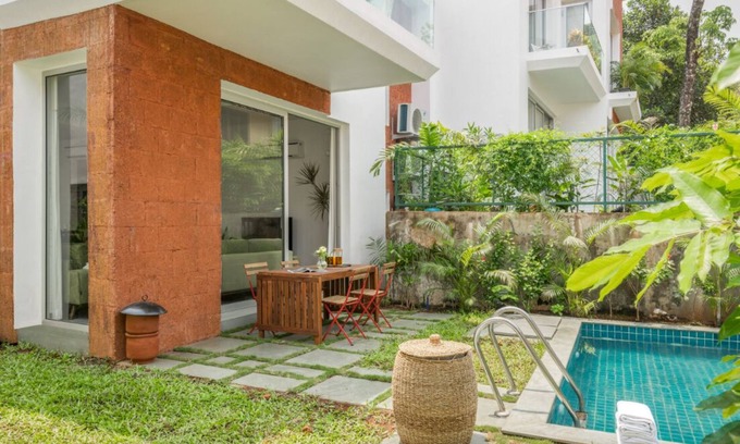 Anjuna Villa | Super Luxury villa with private garden and private pool- 10 minutes from beaches