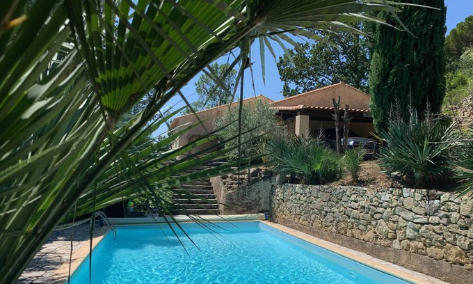 Poujols Villa | Superb private and dominant villa with swimming pool - Classified 3 *** Hérault Tourisme