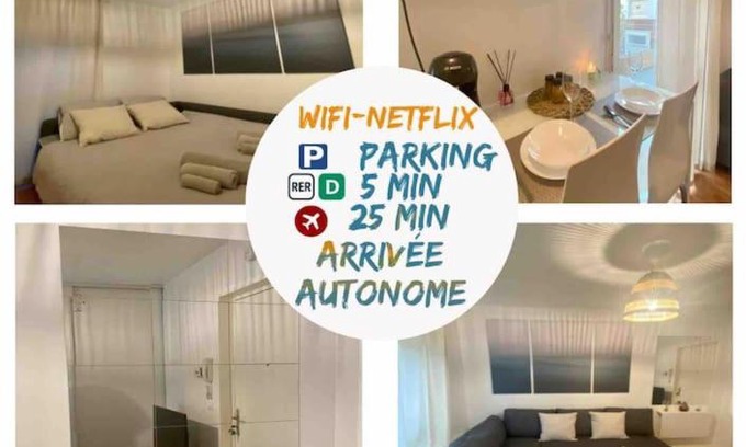Corbeil-Essonnes Apartment | Superbe Appartement cosy et calme avec un parking