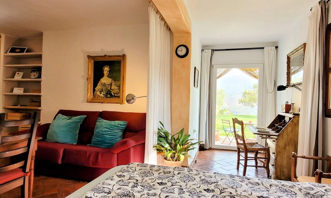 Orgiva Apartment | Sustainable Comfort Studio Apartment in Nature Calm Views huge Garden Salt Pool