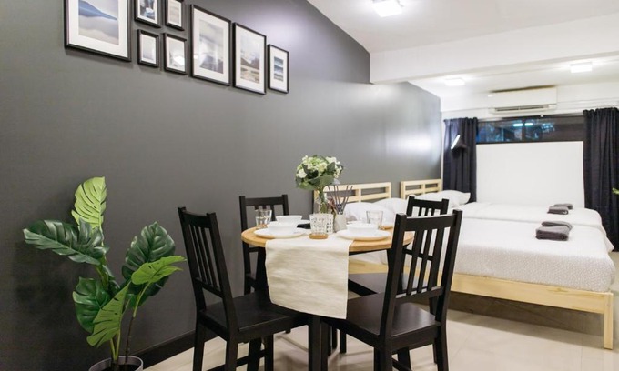 Khlong San Apartment | T1 Large Studio Full kitchen 100m. to BTS