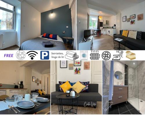 Thiers Apartment | TABI APPART ,MODERN CHIC vs FREE PARKING,WIFI,DRAPS