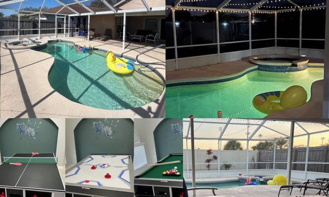 Sterling Ranch House | Tampa heat pool/hot tub lake view near airport