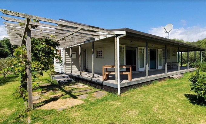 Te Kaha House | Te Kaha home in private setting, close to the sea and close to the Kereu River.