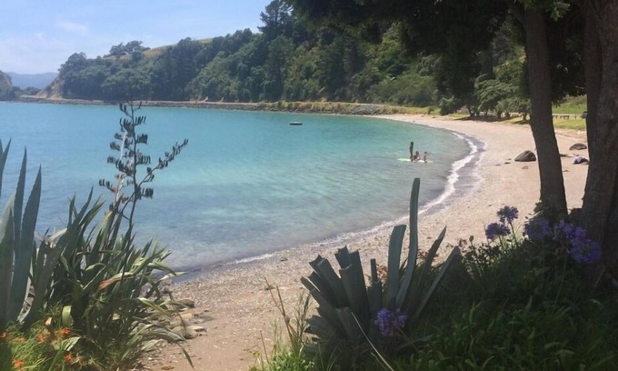 Te Kouma House | Te Kouma, Coromandel. Steps away from safe swimming beach and fishing access.