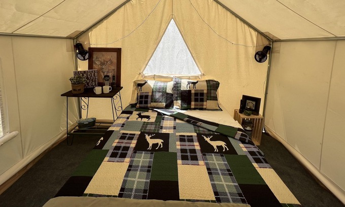 Silver Point RV Rental | Tentrr Signature Site - Iceman at Defenders Retreat - Coleman Outfitted Site