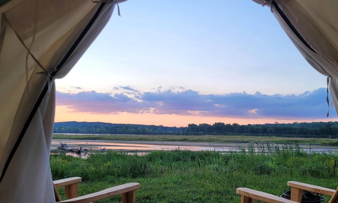 Cass County RV Rental | Tentrr State Park Site - Nebraska Louisville SRA - Riverview C - Single Camp