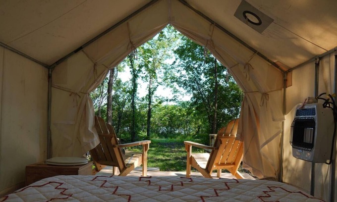 Burbank RV Rental | Tentrr State Park Site - Nebraska Ponca State Park River Vista G Double Camp