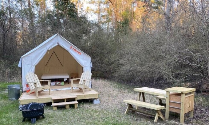 Quitman RV Rental | Tentrr State Park Site - Mississippi Clarkco State Park - Lakeview Site H - Sing
