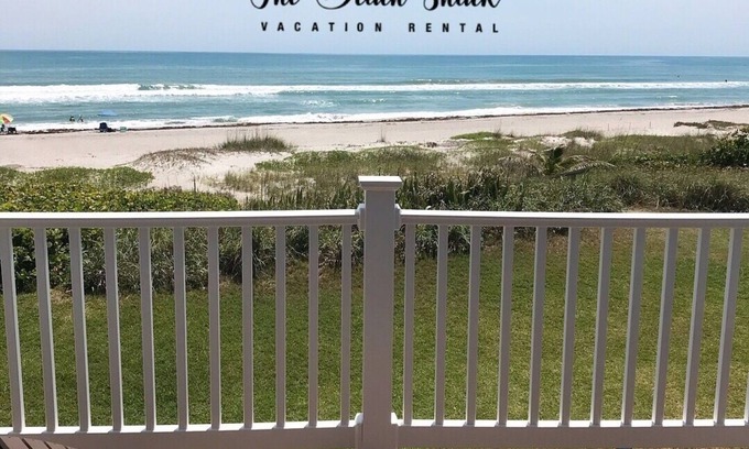 Indialantic By The Sea House | THE BEACH SHACK, a stylish oceanfront townhouse on quiet corner of Indialantic!