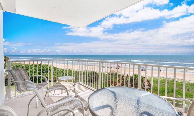 Seawinds Condo Condo | The Beachsider at Ormond: Luxe Oceanfront Condo, balcony & pool. (Daytona Beach)