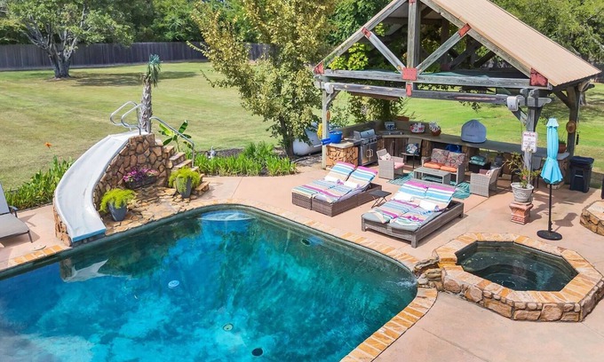 Canton House | The Casa Luna - Boho Mid-Century Modern A-frame House w/Access to Pool & Hot Tub