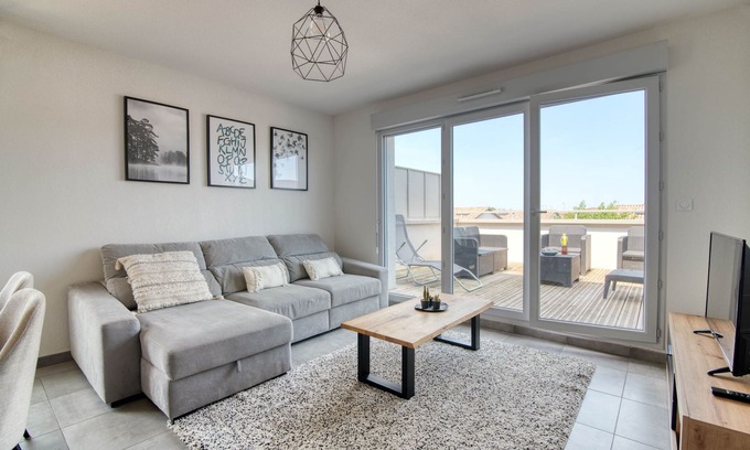 Castelginest Apartment | The Cocoon - Appt avec terrasse, 20mn de Toulouse