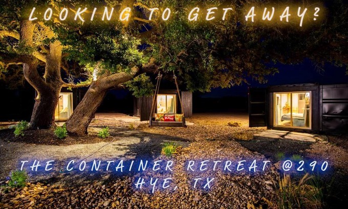 Johnson City House | The Container Retreat @ 290 Wine Trail #7 Groups welcome!