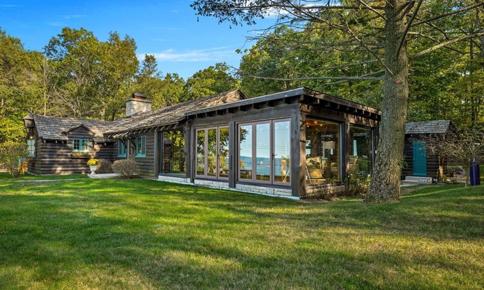 Beverly Shores House | The Cypress Log Cabin - Historic National Park Home on the beach