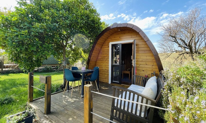 Pedrogao Cabin | The Gold Pod, Relax and Enjoy on a Glamping House