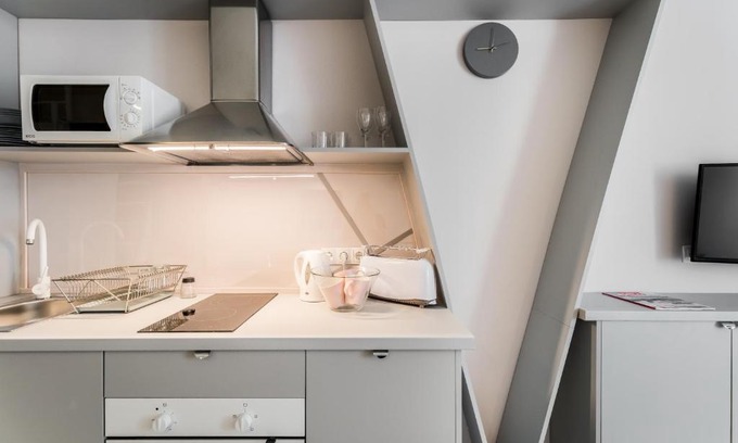 Ujlipotvaros Apartment | The Grey - Studio apartment with SLEEPING LOFT in the center of Budapest