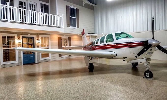Haslet House | The Hangar Lodge-Unique Aircraft Hangar B&B