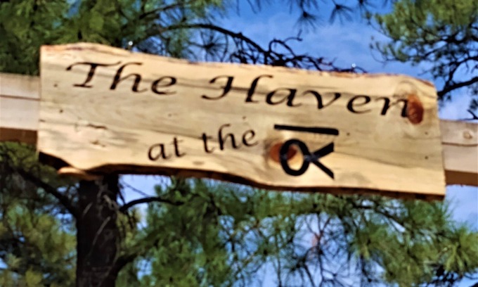Happy Jack Cabin | The Haven at the Bar OK - Beautiful guest cottage nestled in the pines