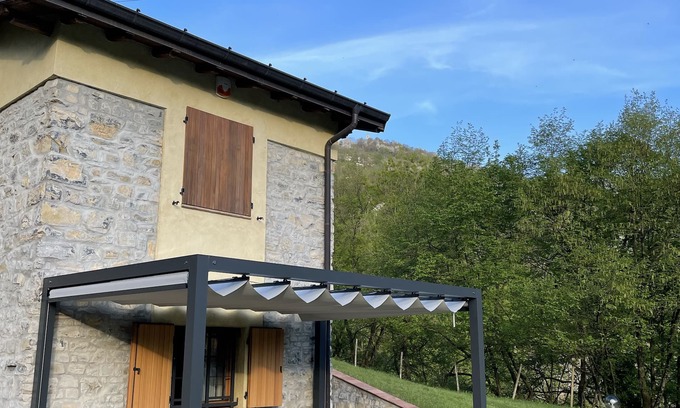 Laino House | The House Between the Lakes.nA unique place between Lake Como and Lake Lugano.
