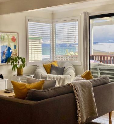 Primrose Sands House | The Lazy Fig - Ocean Views, Orchard & Pizza Oven