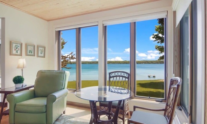 Leland House | The Lookout on Lake Leelanau - Private Waterfront