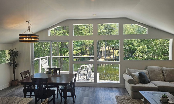 Windham House | The Lookout on Pettingill Pond - waterfront house, 5 min from Sebago Lake!