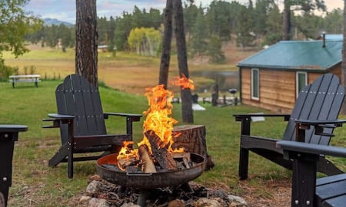Custer Cabin | The Monet: Sauna + Firepit + Needle Views
