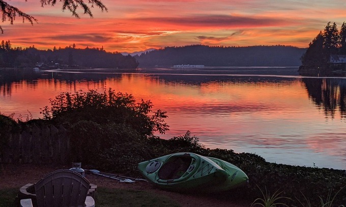Shelton House | The most peaceful setting! Puget Sound Beachfront Quiet, Cute, and Clean Cottage