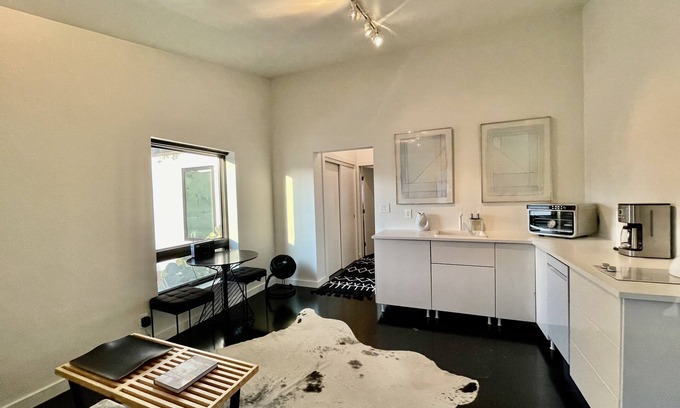 Marfa Condo | The No. 3: modern, bright, renovated, dwtn condo w/outdoor lounge space