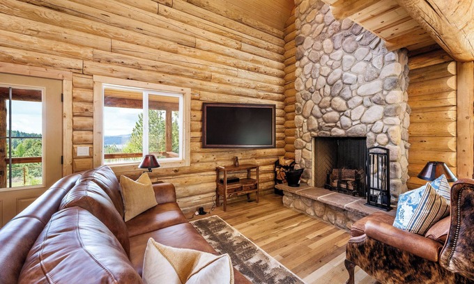 Harrison House | The Ranch at Lake Coeur d'Alene | Newly Built Log Cabin
