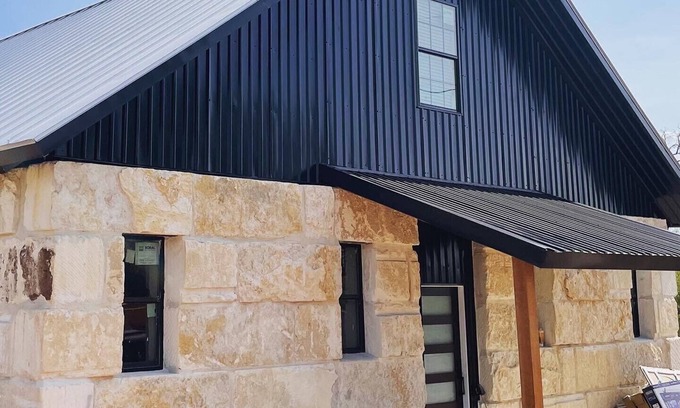 Llano House | The Rock Stack: Ruggedly luxurious 3 bedroom, 3 bathroom on the Llano River
