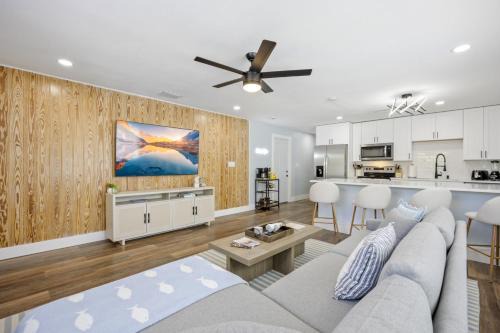Cocoa Beach Apartment | The Shark Tank Cocoa Beach - Coastal Modern, Downtown, 5-Min Walk to Beach, Shops & Bars