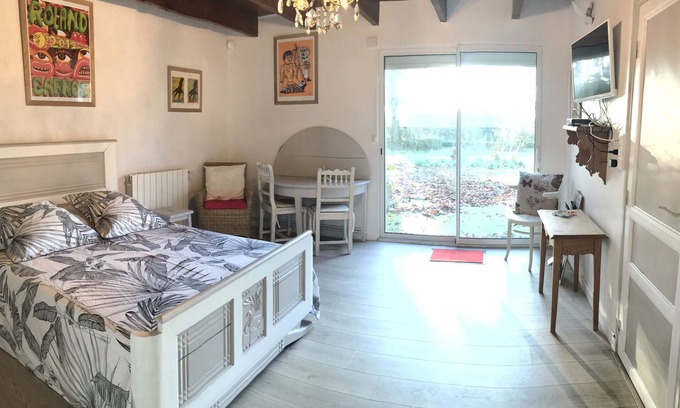 Oye-Plage House | THE STUDIO OF THE GARDEN- CÔTE D'OPALE - PLATIER D'OYE Sea and countryside