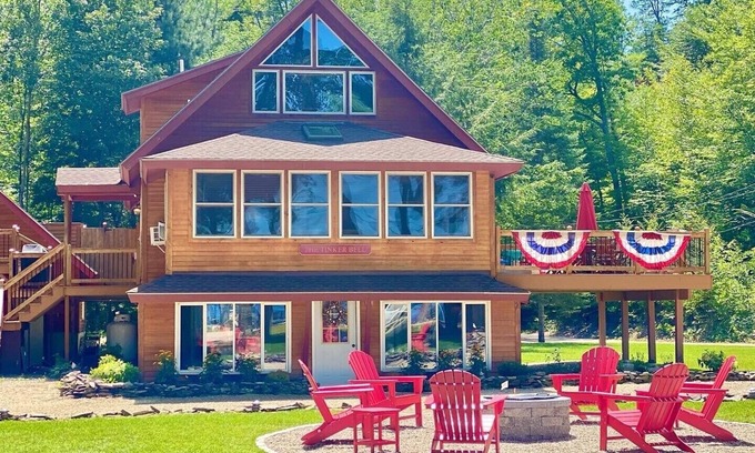 The Bluffs House | The Tinker Bell on Ossipee Lake with water and mountain views!