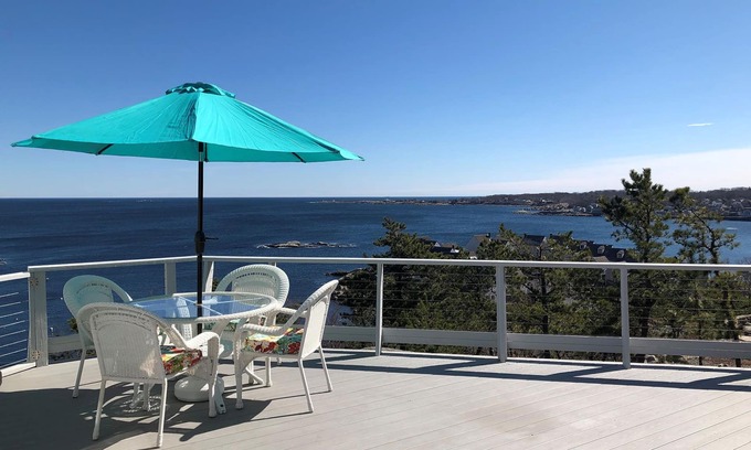 Rockport House | The View: A classic New England cottage with panoramic ocean views.