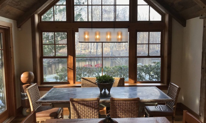 Weston House | The Weston River House 1 hr from NYC Designed by Famed Artisan Michael Greenberg
