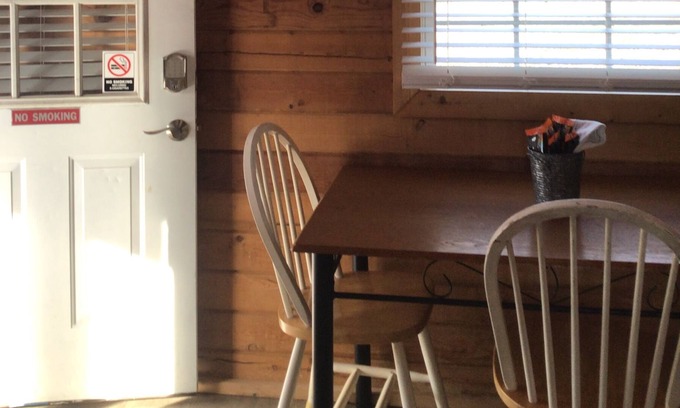 Columbia Cabin | This log cabin is private and the perfect place to rest and recharge. T