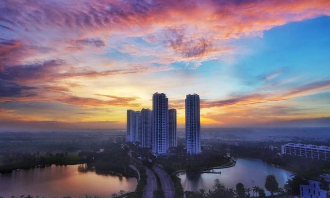 Van Giang Apartment | THOC ECOPARK Blue home-1220 with Golf course view