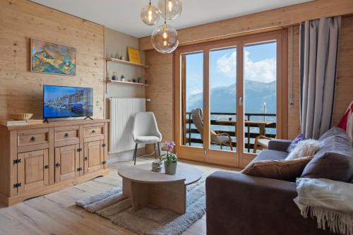 Vex Apartment | Thyon-les-Collons, 4 pers - Balcon avec vue