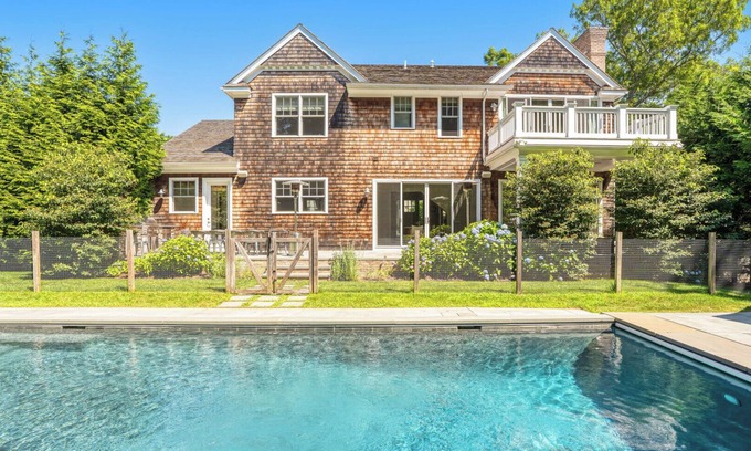 Bridgehampton House | Timeless Hamptons style Beach Home, heated saltwater pool, expansive deck,.