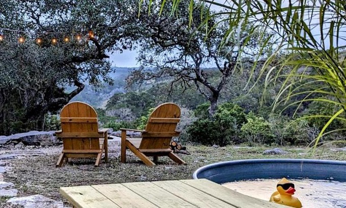 Pipe Creek House | Tiny House with Amazing Views and Private Hiking Trails in Hill Country, Texas