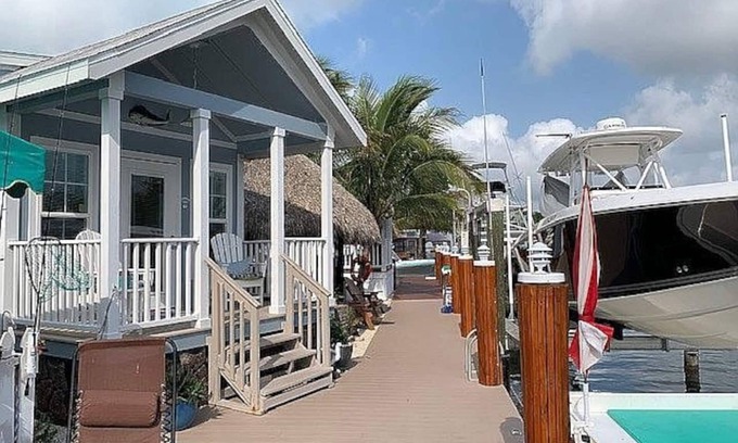 Key Largo Cottage | Tiny home in Key Largo with Private Dock, Tiki Hut and Boat Lift