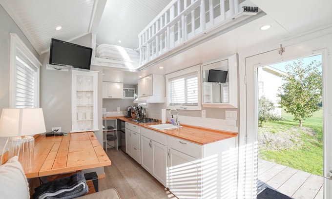 Waller House | Tiny Home On Valley Farm, View Of Mt. Rainier